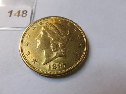 Gold coin - USA - 20 Dollars Liberty crowned...