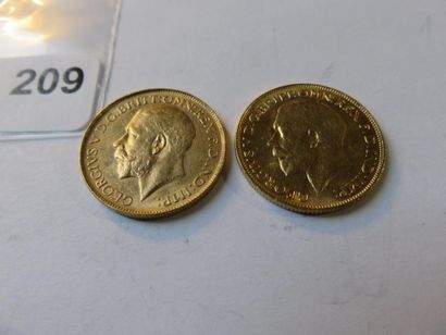 Monnaies or - Australie - Lot de 2 x Souverain...