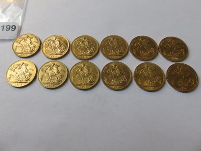 Gold Coinage - United Kingdom - Lot of 12...