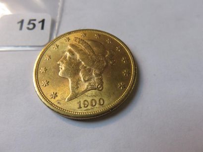 Gold coin - USA - 20 Dollars Liberty crowned...