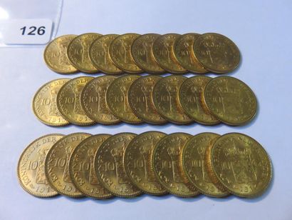 Gold coins - Netherlands - Lot of 24 x 10...