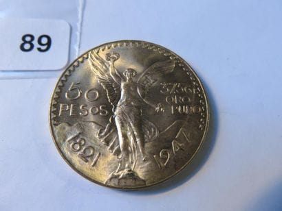 Gold coins - Mexico - 50 Pesos 1947 SUP to...