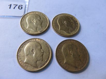 Gold Coins - Australia - Lot of 4 x Sovereign...