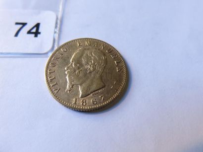 Gold coin - Italy - 20 Lire Victor Emmanuel...