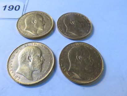 Gold Coins - Australia - Lot of 4 x Sovereign...