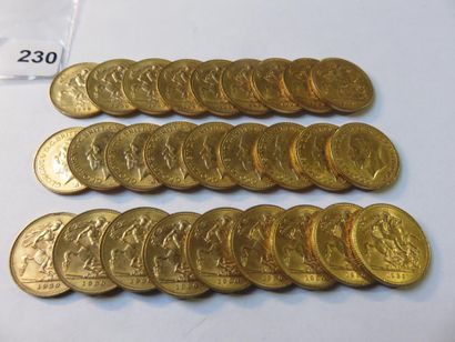 Monnaies or - Afrique du Sud - Lot de 27...