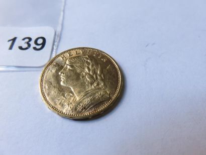 Gold coin - Switzerland - 20 Francs Vreneli...
