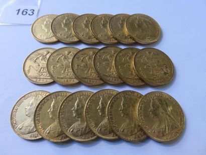 Gold Coins - United Kingdom - Lot of 18 x...