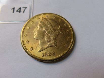 Gold coin - USA - 20 Dollars Liberty crowned...