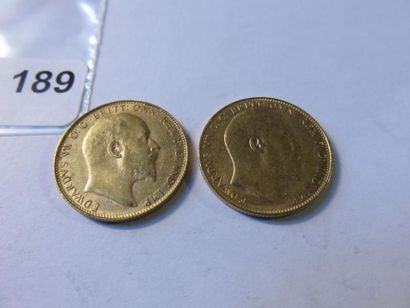 Gold Coins - Australia - Lot of 2 x Sovereign...