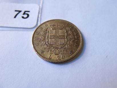 Gold coin - Italy - 20 Lire Victor Emmanuel...