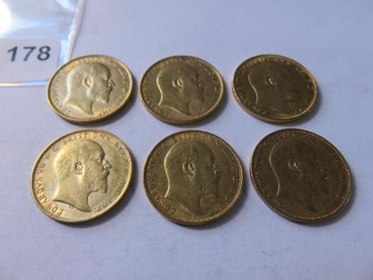 Gold Coins - Australia - Lot of 6 x Sovereign...