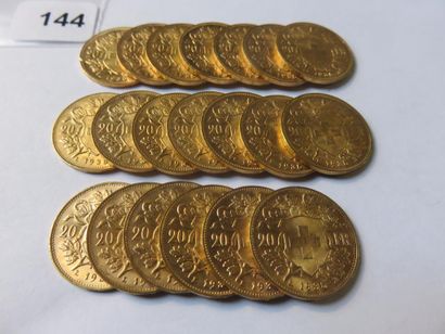 Gold Coins - Switzerland - Lot of 20 x 20...