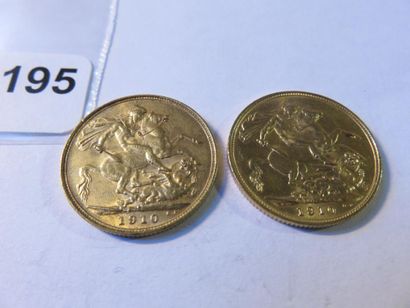 Gold coins - Australia - Lot of 2 x Sovereign...