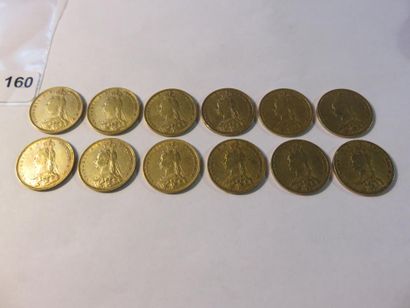 Gold coins - United Kingdom - Lot of 12 x...