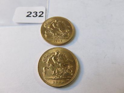 Monnaies or - Afrique du Sud - Lot de 2 x...