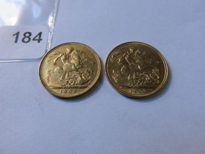 Gold Coins - Australia - Lot of 2 x Sovereign...