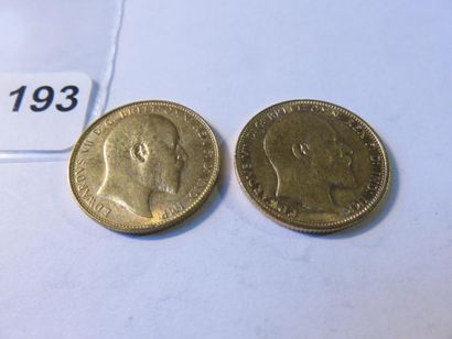 Gold Coinage - Australia - Lot of 2 x Sovereign...