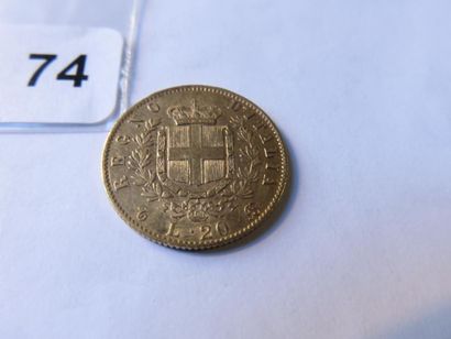 Gold coin - Italy - 20 Lire Victor Emmanuel...