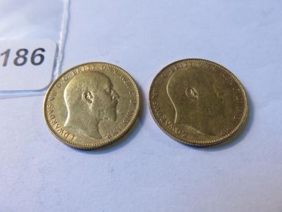 Gold Coins - Australia - Lot of 2 x Sovereign...