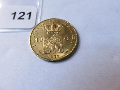 Gold coin - Netherlands - 10 Gulden (Guilders)...