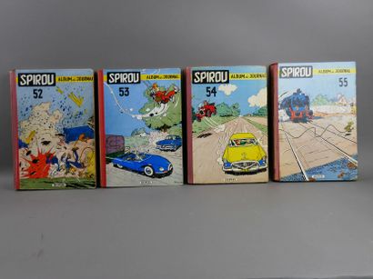 SPIROU BINDINGS 1955 - Nos. 52, 53, 54 and...