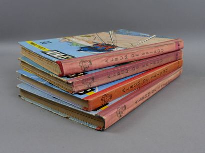 SPIROU BINDINGS 1955 - Nos. 52, 53, 54 and...