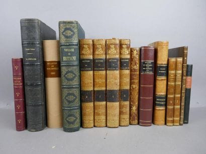 1 carton comprenant environ 14 volumes XIXème...