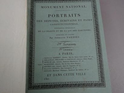 Tardieu Ambroise - Portraits des députés,...