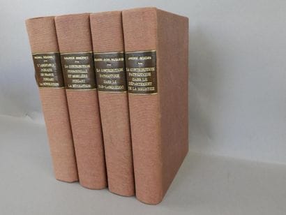 Ensemble de 4 volumes in-4° sur la révolution...