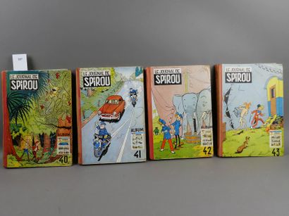 SPIROU BINDINGS 1952 - Nos. 40, 41, 42 and...