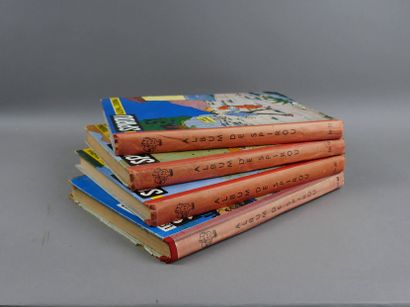 SPIROU BINDINGS 1954 - Nos. 48, 49, 50 and...
