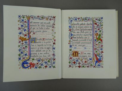 Manuscript book of hours on vellum - Manuscript...
