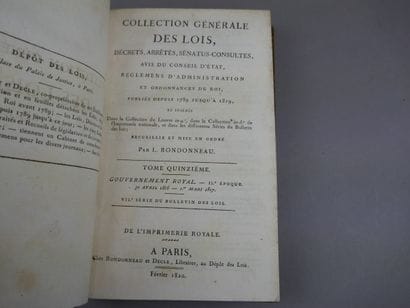 Rondonneau L. - Collection générale des lois,...