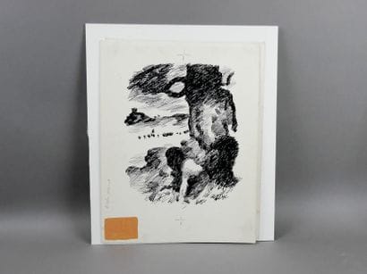 JOUBERT (Pierre) - Set of 2 original drawings...
