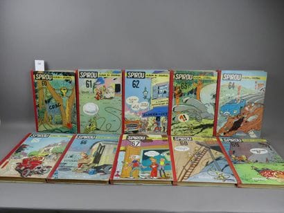 SPIROU BINDINGS 1957/1958 - Nos. 60 to 69...