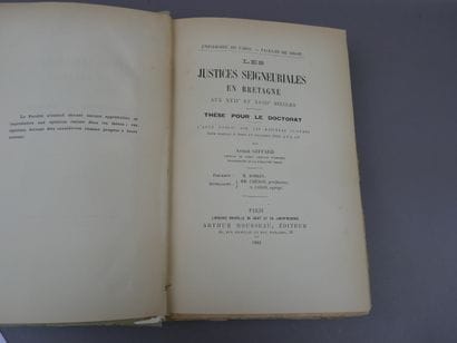 2 volume in-8° - 2 volume in-8° reliés en...