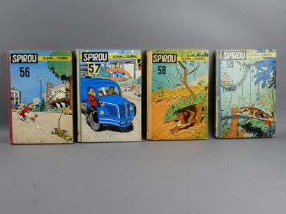 SPIROU BINDINGS 1956 - Nos. 56, 57, 58 and...