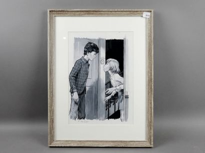 JOUBERT (Pierre) - Original drawing with...