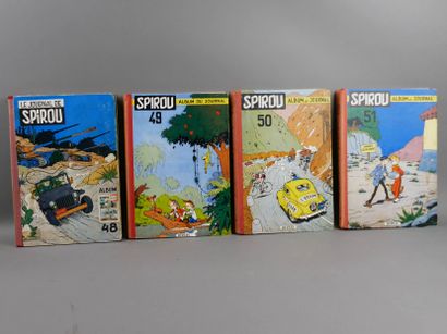 SPIROU BINDINGS 1954 - Nos. 48, 49, 50 and...