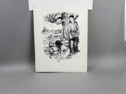 JOUBERT (Pierre) - Set of 2 original drawings...