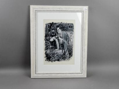 JOUBERT (Pierre) - Original drawing with...