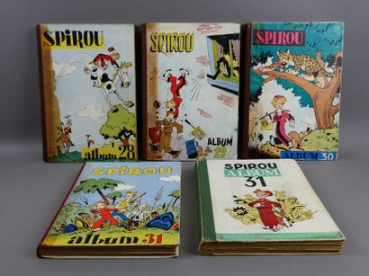 SPIROU BINDINGS 1949 - Nos 28, 29, 30 and...