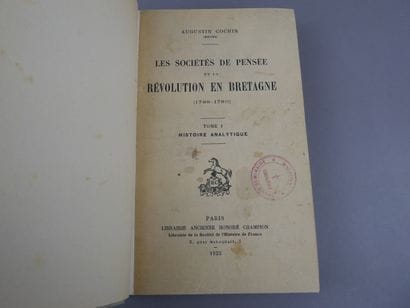 Cochin Augustin - (Bretagne) Les sociétés...