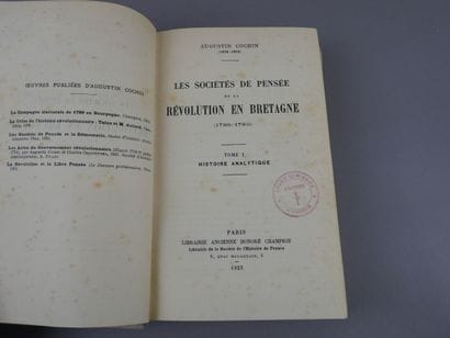 Cochin Augustin - (Bretagne) Les sociétés...
