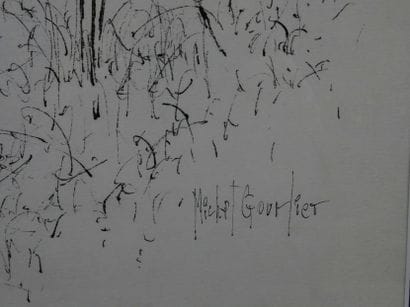 GOURLIER (Michel) - Original drawing in Indian...