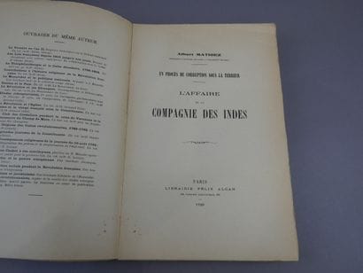 Mathiez Albert - Ensemble de 4 volumes du...