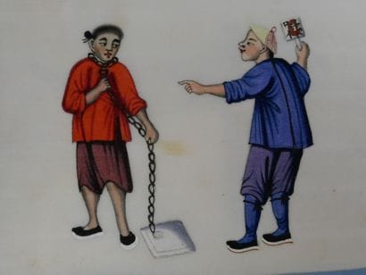 Anonymous - 10 original gouache plates on...