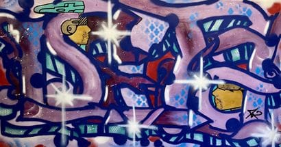DELTA 2 né en 1965
Double face, 2021. 
Peinture...