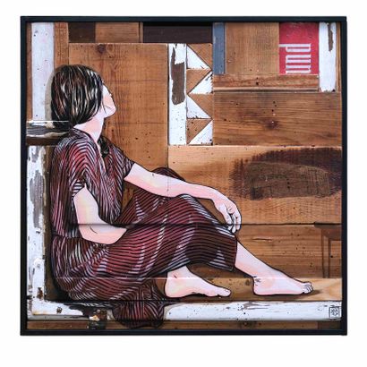 JANA JS
Resting, 2018. 
Acrylique, peinture...